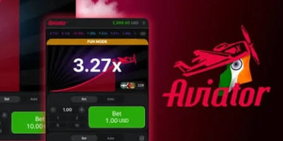 Close-up of the Aviator game on a phone at a 3.27x cash-out